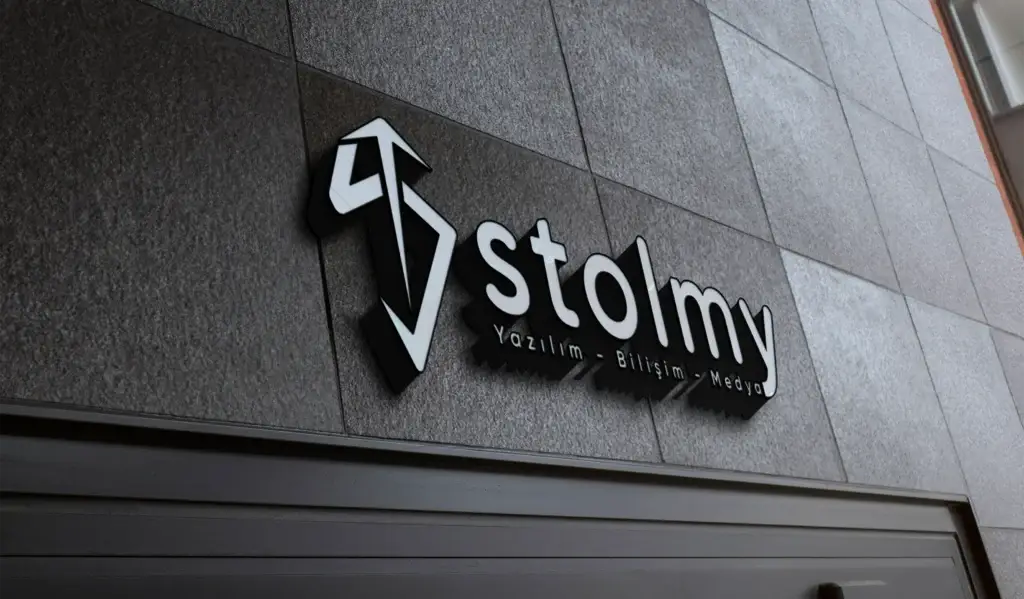 Yazılım logo mockup